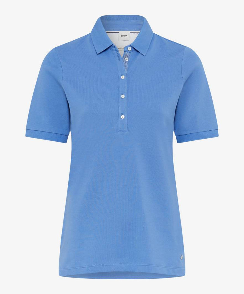 Cleo Sapphire Blue Polo Top | Brax