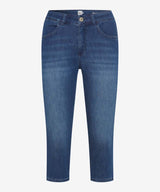 Shakira C Blue Denim Pedal Pusher | Brax