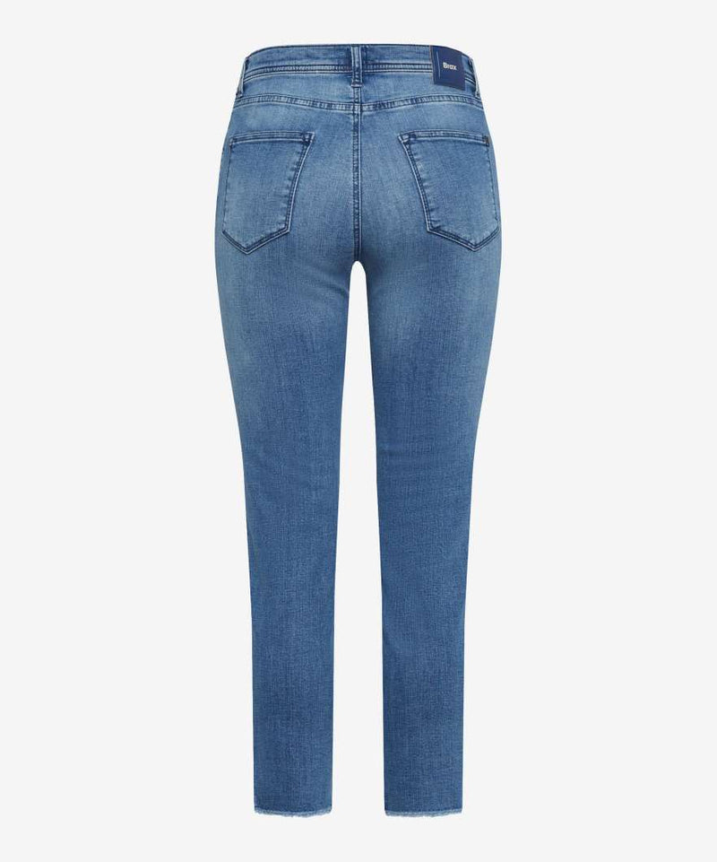 MetHera Women's Classic Stretch Skinny Jeans - Shaping, No-Gap Waist, Blue Rose, Size 12 Long