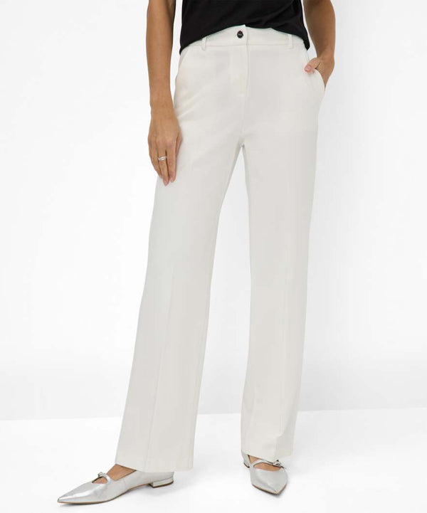 Maine Off-White Jersey Wide Leg Trousers | Brax