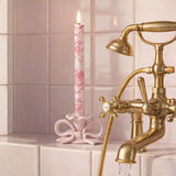 Tea Rose Belmont Toile Flameless LED Wax Candles | Tinkalink