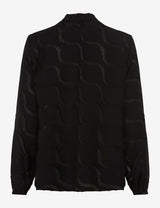 Vivi Black Textured Blouse | Brax