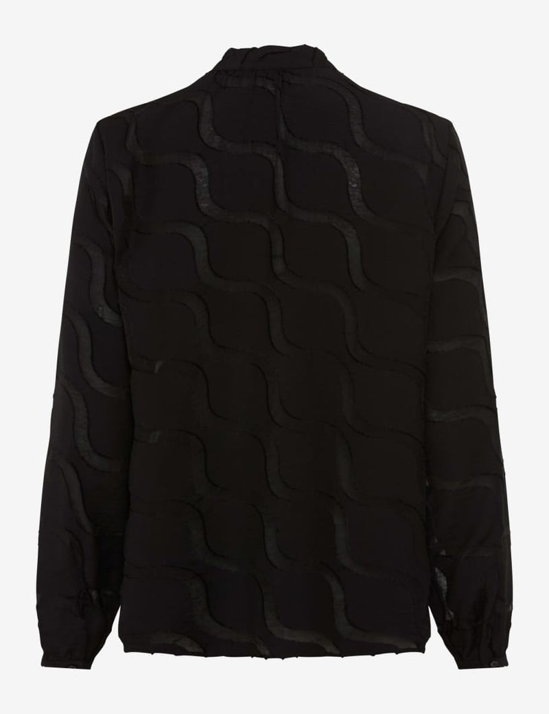 Vivi Black Textured Blouse | Brax