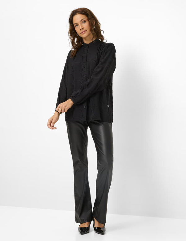 Vivi Black Textured Blouse | Brax