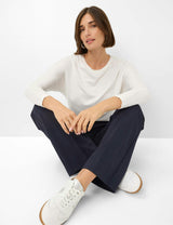 Maine Wide Leg Navy Trousers | Brax
