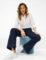 Maine Navy Wide Leg Jeans | Brax