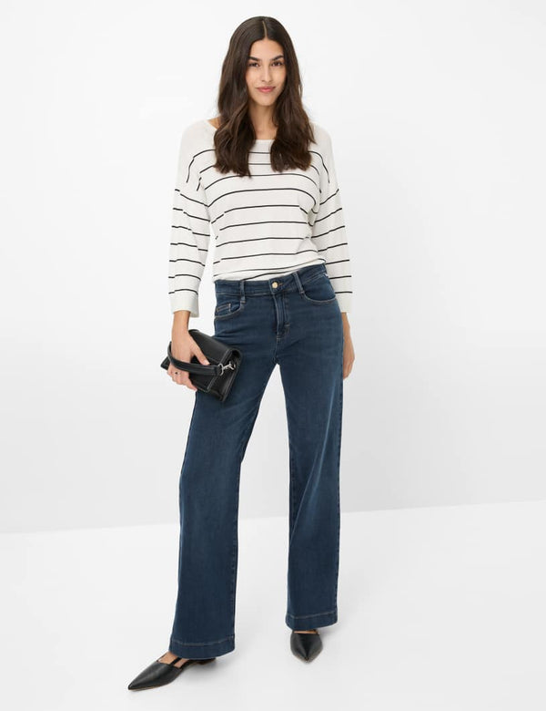 Maine Dark Blue Wide Leg Jeans | Brax
