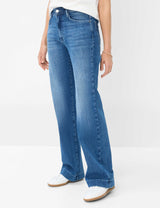 Maine Mid Blue Wide Leg Jeans | Brax