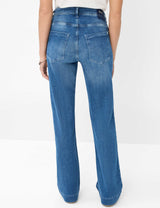 Maine Mid Blue Wide Leg Jeans | Brax