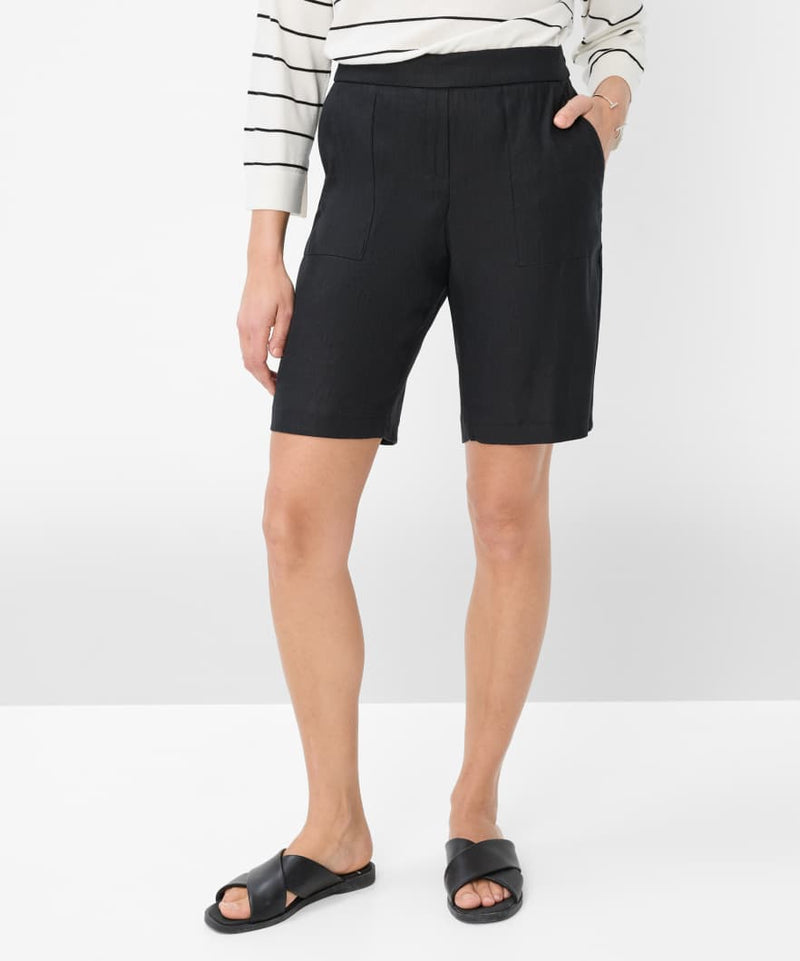 Mel B Black Linen Shorts | Brax