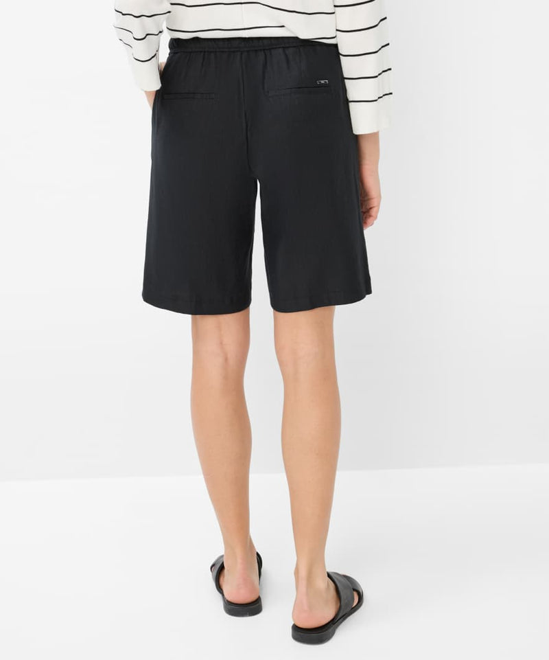 Mel B Black Linen Shorts | Brax