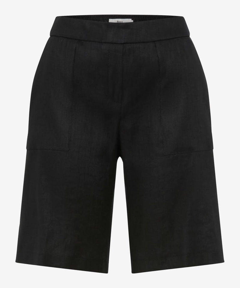 Mel B Black Linen Shorts | Brax