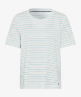 Cira Blue Splash Stripe T-Shirt | Brax