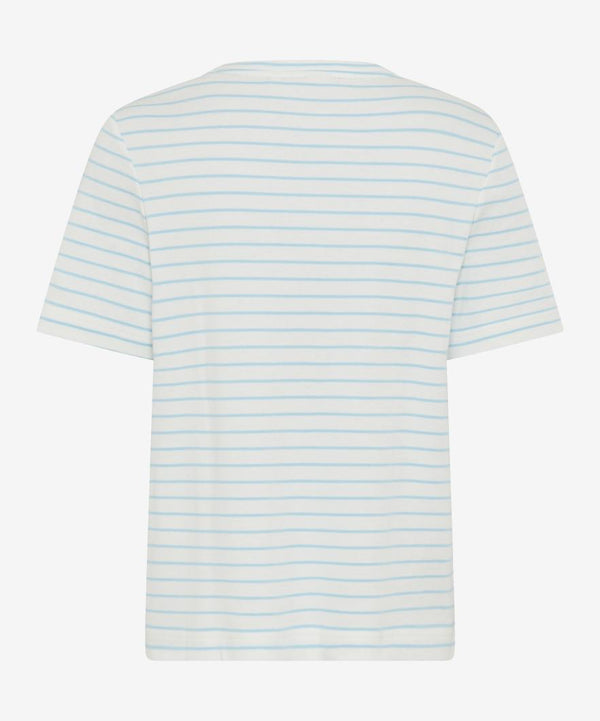 Cira Blue Splash Stripe T-Shirt | Brax
