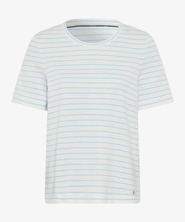 Cira Blue Splash Stripe T-Shirt | Brax