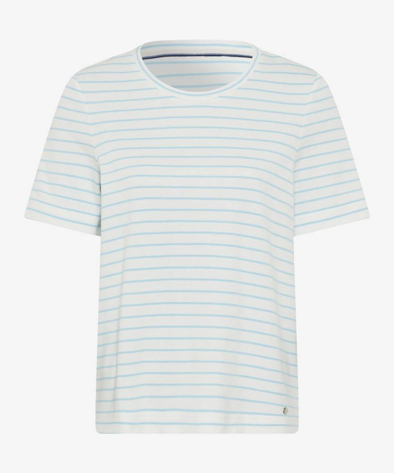Cira Blue Splash Stripe T-Shirt | Brax