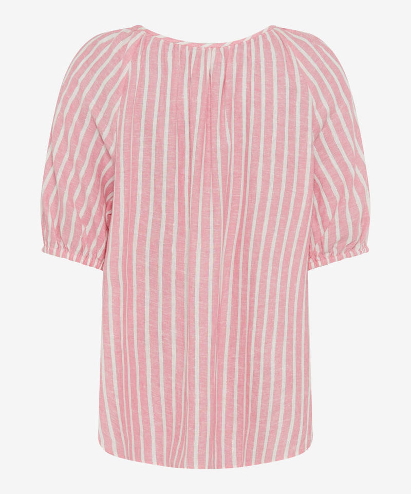 Viva Pink Stripe Linen Blouse | Brax