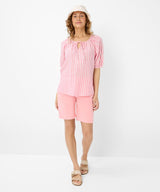 Viva Pink Stripe Linen Blouse | Brax