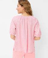 Viva Pink Stripe Linen Blouse | Brax