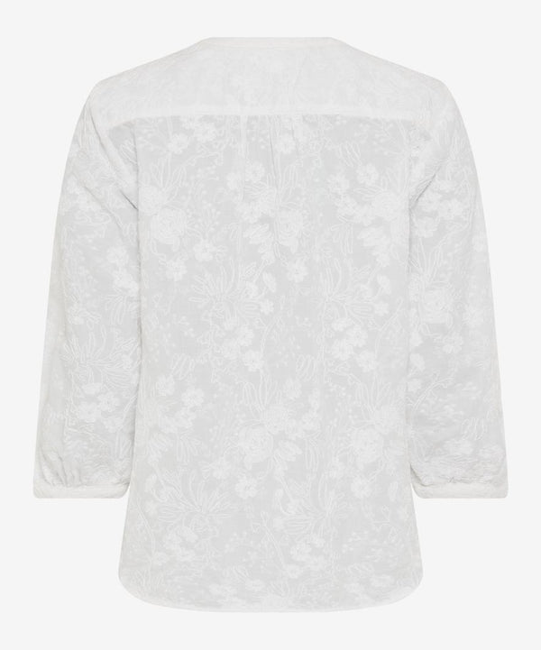 Velia White Applique Blouse | Brax