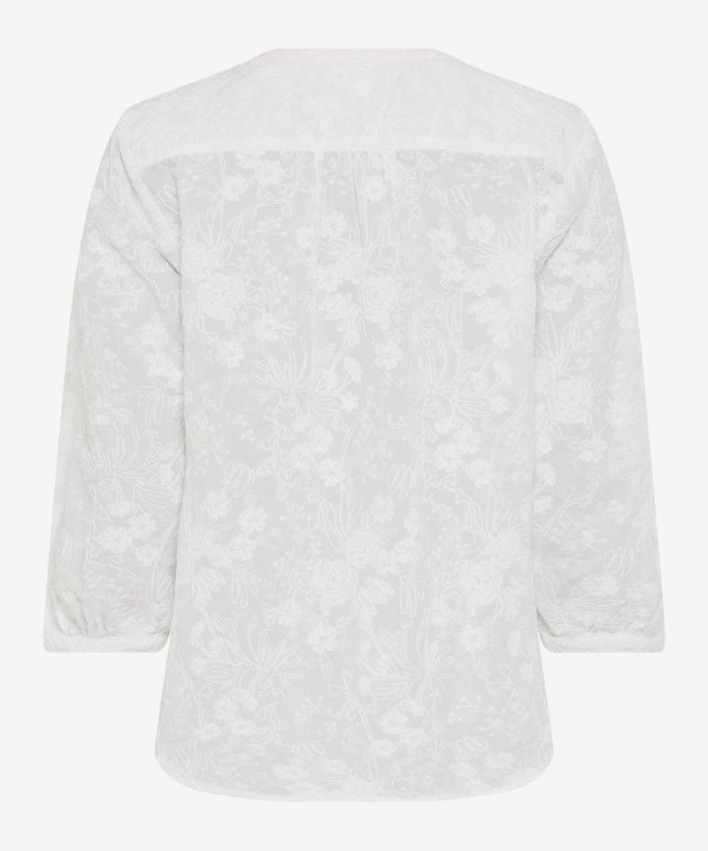 Velia White Applique Blouse | Brax