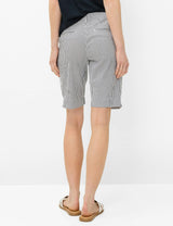 Mia B Navy Striped Shorts | Brax