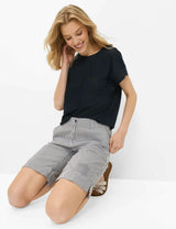 Mia B Navy Striped Shorts | Brax