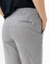 Mia B Navy Striped Shorts | Brax