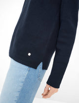 Lesley Navy Round Neck Jumper | Brax