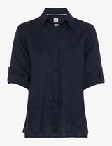 Vicki Navy Linen Shirt | Brax
