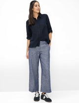 Vicki Navy Linen Shirt | Brax