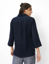 Vicki Navy Linen Shirt | Brax