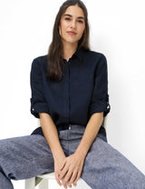 Vicki Navy Linen Shirt | Brax