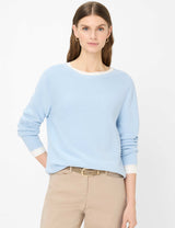 Lesley Light Blue Round Neck Jumper | Brax