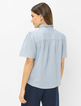 Vive Vintage Blue Linen Shirt | Brax