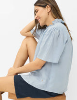 Vive Vintage Blue Linen Shirt | Brax