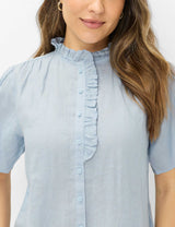 Vive Vintage Blue Linen Shirt | Brax