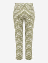 Mara S Khaki Patterned Chino Trousers | Brax