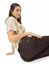 May Cropped Brown Cigarette Jeans | Brax