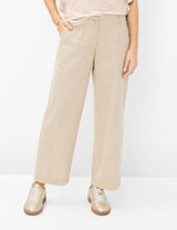 Maine S Light Mocha Linen Trousers | Brax