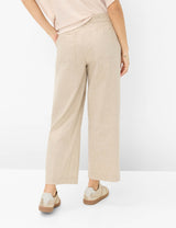 Maine S Light Mocha Linen Trousers | Brax