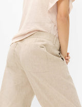 Maine S Light Mocha Linen Trousers | Brax