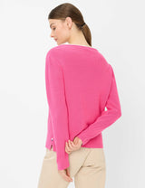 Lesley Pink Round Neck Jumper | Brax
