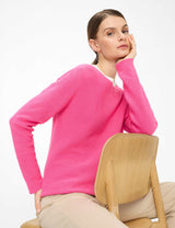 Lesley Pink Round Neck Jumper | Brax