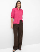 Vicki Raspberry Linen Shirt | Brax