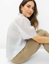 Vive White Linen Shirt | Brax