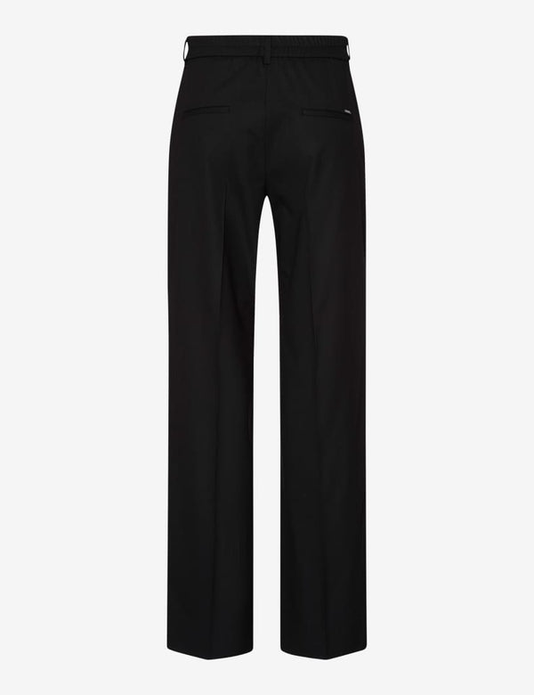 Maine Black Jersey Wide Leg Trousers | Brax