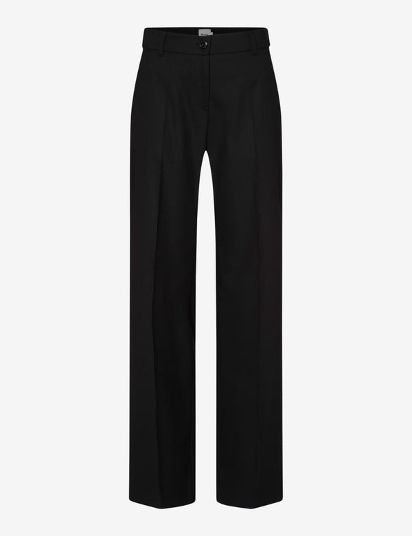 Maine Black Jersey Wide Leg Trousers | Brax