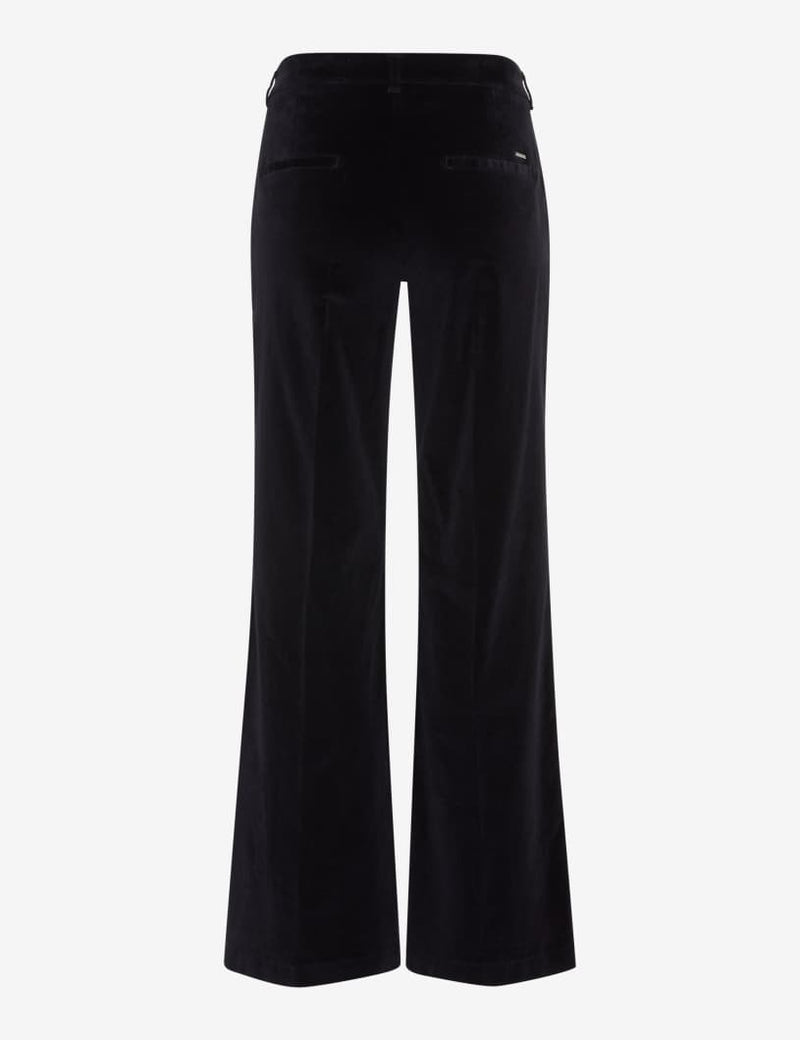 Maine Navy Velvet Wide Leg Trousers | Brax