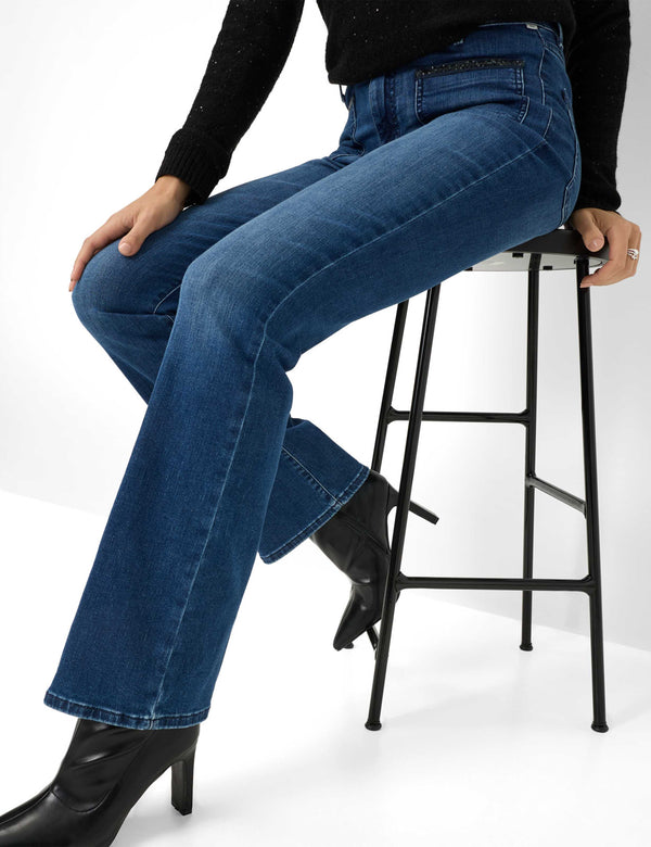 Shakira Denim Blue Bootcut Jeans | Brax